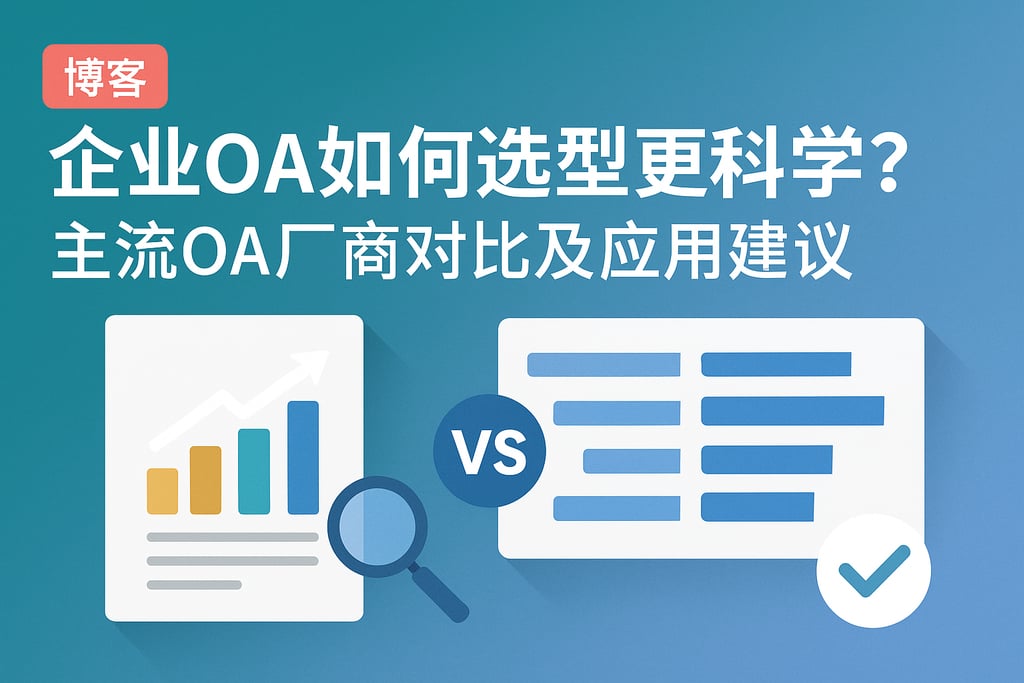 企业OA如何选型更科学？主流OA厂商对比及应用建议"